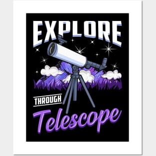 Explore Through Telescope Posters and Art